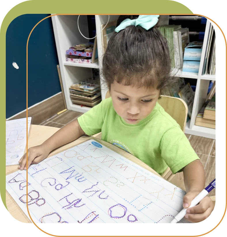 Children playing and learning in a safe environment